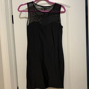 Spandex mesh mini dress